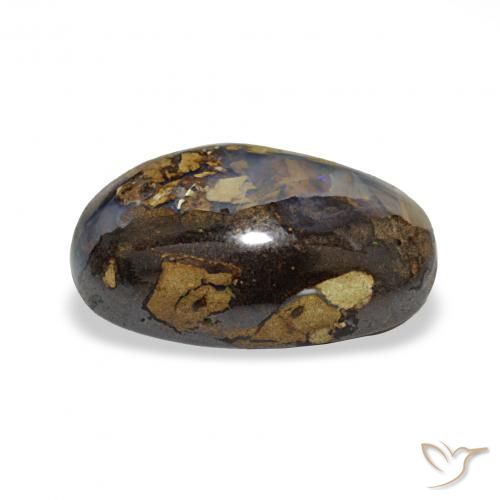 Ópalo de roca Multicolor natural de 5.70 ct, Ovalada, Opaco