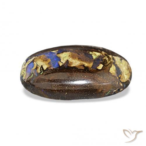 Ópalo de roca Multicolor natural de 5.40 ct, Ovalada, Opaco