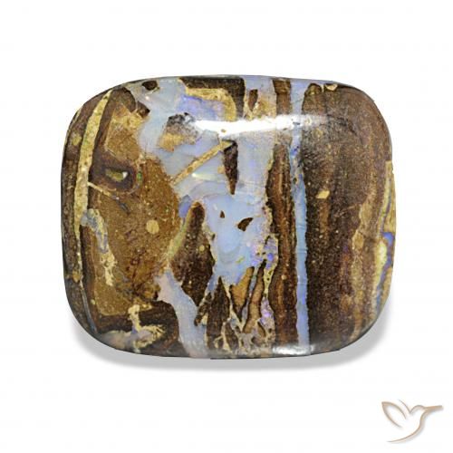 Ópalo de roca Multicolor natural de 8.55 ct, Forma Cojín, Opaco