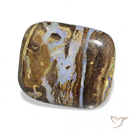 Ópalo de roca Multicolor natural de 8.55 ct, Forma Cojín, Opaco