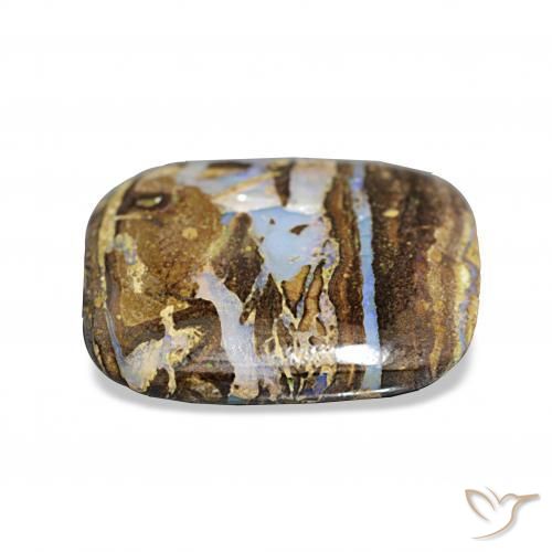 Ópalo de roca Multicolor natural de 8.55 ct, Forma Cojín, Opaco