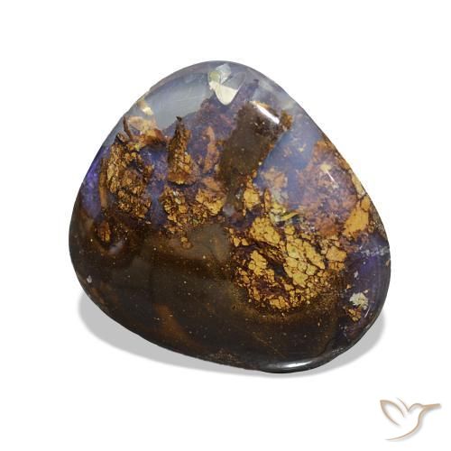 Ópalo de roca Multicolor natural de 3.70 ct, Forma elegante, Opaco