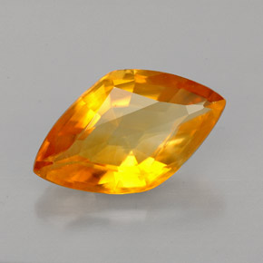 Calcita naranja natural de 3,55 ct, forma elegante, VVS-VS