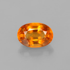 Calcita Naranja natural de 2.02 ct, Corte Óvalo, VS