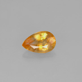 Calcita Naranja natural de 0.52 ct, En forma de pera, VS