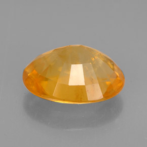 Calcita naranja natural de 3,73 ct, corte óvalo, VS-SI