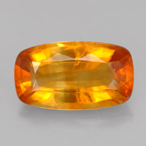 Calcita Naranja amarillo natural de 4.95 ct, Corte Cojín, VS