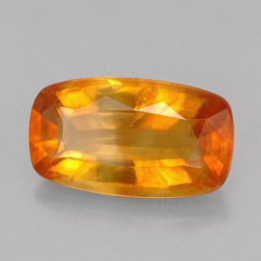 Calcita Naranja amarillo natural de 4.95 ct, Corte Cojín, VS