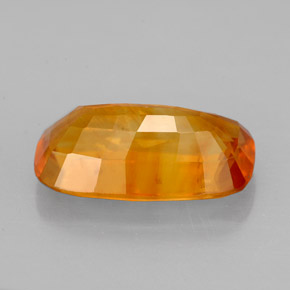 Calcita Naranja amarillo natural de 4.95 ct, Corte Cojín, VS