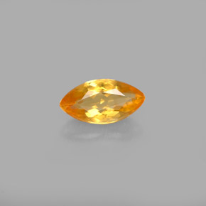 Calcita naranja natural de 0,60 ct, marquesa, VVS-VS