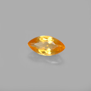 Calcita naranja natural de 0,60 ct, marquesa, VVS-VS