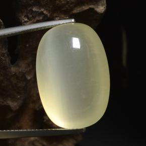 Calcita amarillo natural de 41,83 ct, corte cojín, translúcido
