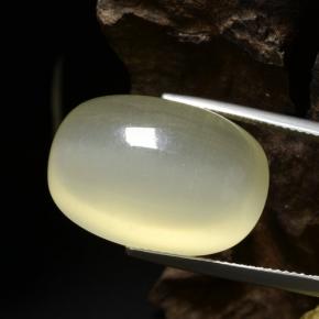 Calcita amarillo natural de 41,83 ct, corte cojín, translúcido