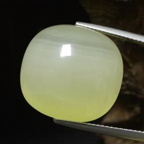 Calcita verde natural de 34,18 ct, corte cojín, translúcido