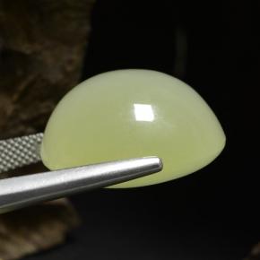 Calcita verde natural de 34,18 ct, corte cojín, translúcido