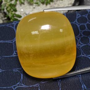 Calcita Naranja natural de 100.93 ct, Corte Cojín, Translúcido