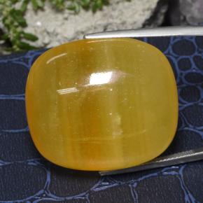 Calcita Naranja natural de 100.93 ct, Corte Cojín, Translúcido
