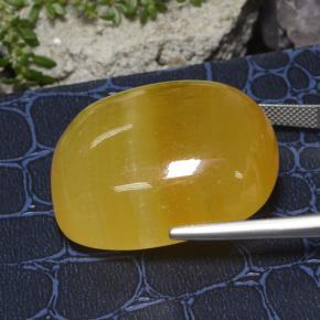 Calcita Naranja natural de 100.93 ct, Corte Cojín, Translúcido