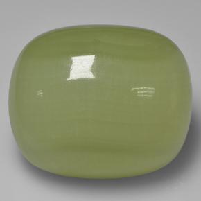 Calcita Verde amarillento natural de 92.84 ct, Corte Cojín, Translúcido