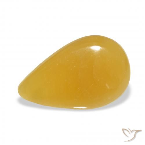 12.36ct Natural Naranja dorado calcita, En forma de pera, Translúcido, Photo A