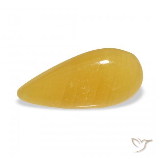 8.23ct Natural Naranja dorado calcita, En forma de pera, Translúcido, Photo A
