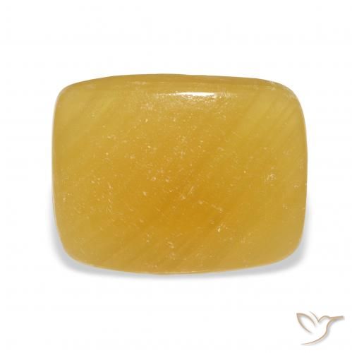 19.82ct Natural Naranja dorado calcita, Forma Cojín, Translúcido, Photo A