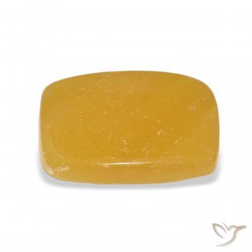 Calcita Naranja dorado natural de 19.82 ct, Forma Cojín, Translúcido
