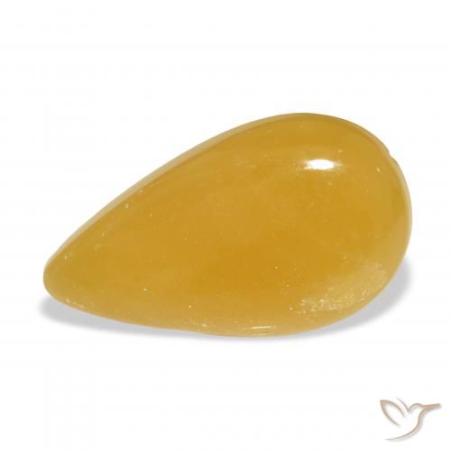21.41ct Natural Naranja dorado calcita, En forma de pera, Translúcido, Photo A