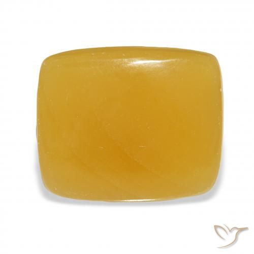 25.55ct Natural Naranja dorado calcita, Forma Cojín, Translúcido
