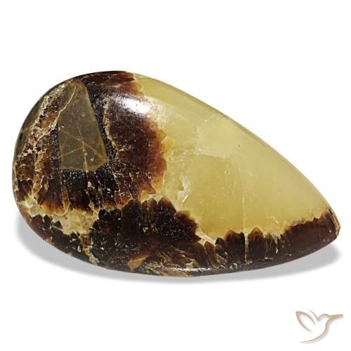 Calcita multicolor natural de 48,78 ct, en forma de pera, opaco