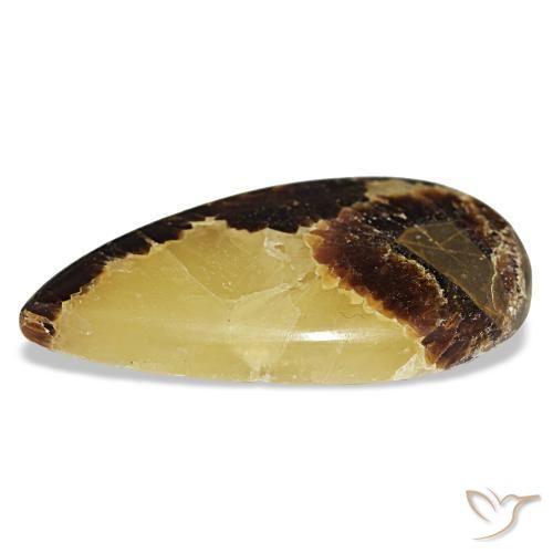Calcita multicolor natural de 48,78 ct, en forma de pera, opaco