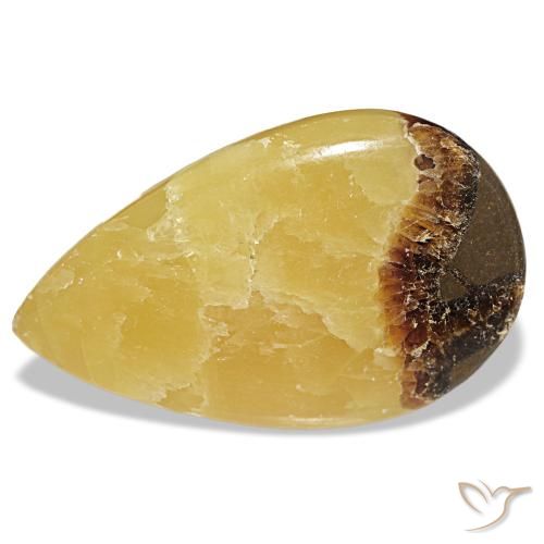 Calcita multicolor de 83,52 ct, en forma de pera, opaco