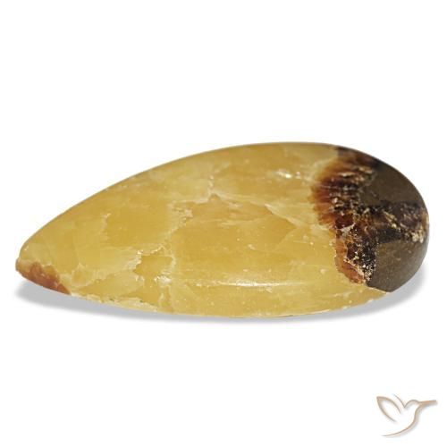 Calcita multicolor natural de 83,52 ct, en forma de pera, opaco