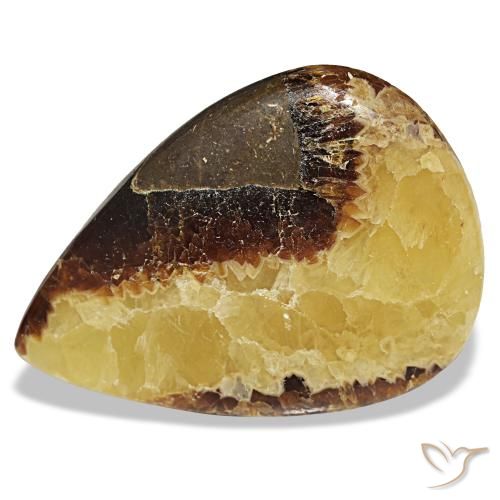 Calcita multicolor de 49,78 ct, en forma de pera, opaco
