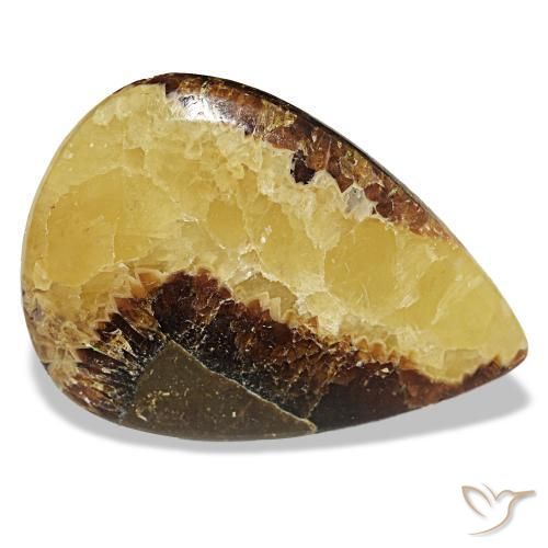 Calcita multicolor natural de 49,78 ct, en forma de pera, opaco