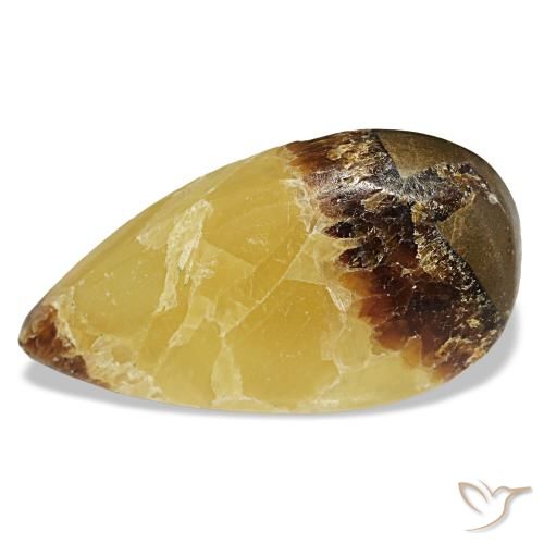Calcita multicolor de 24,69 ct, en forma de pera, opaco