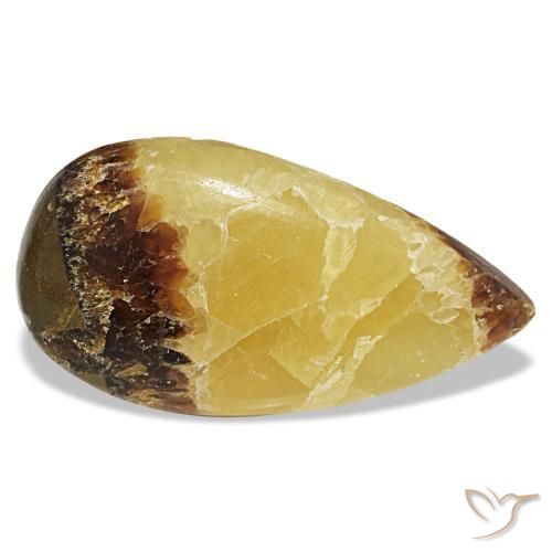 Calcita multicolor natural de 24,69 ct, en forma de pera, opaco