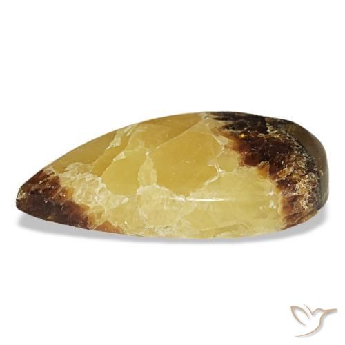 Calcita multicolor natural de 24,69 ct, en forma de pera, opaco