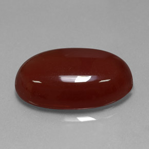 Cornalina naranja natural de 14,62 ct, corte óvalo, translúcido