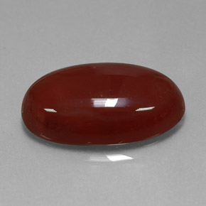 Cornalina naranja natural de 13,99 ct, corte óvalo, translúcido