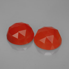 Gemas de cornalina naranja natural de  ct, transparente, transparente / translúcido