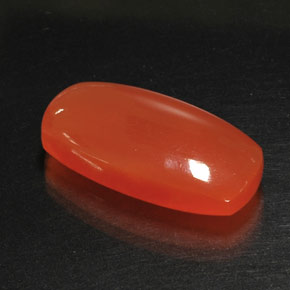 Cornalina naranja natural de 17,62 ct, transparente, transparente / translúcido