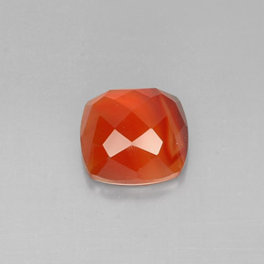 Cornalina Naranja rojizo natural de 3.91 ct, Transparente, Transparente / Translúcido