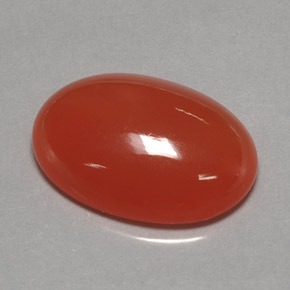 Cornalina Naranja rojizo natural de 25.35 ct, Transparente, Transparente / Translúcido
