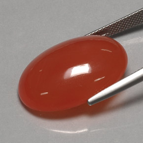 Cornalina Naranja rojizo natural de 25.35 ct, Transparente, Transparente / Translúcido