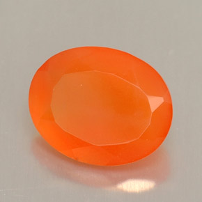 Cornalina Naranja natural de 1.76 ct, Corte Óvalo, Translúcido