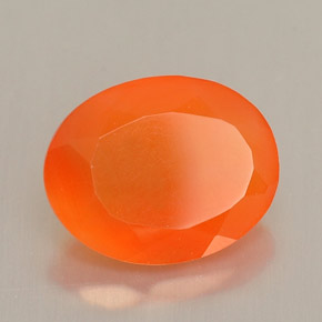 Cornalina Naranja natural de 1.76 ct, Corte Óvalo, Translúcido