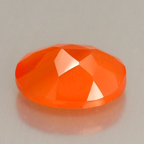 Cornalina Naranja natural de 1.76 ct, Corte Óvalo, Translúcido
