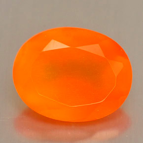 Cornalina Naranja natural de 1.88 ct, Corte Óvalo, Translúcido