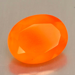 Cornalina Naranja natural de 1.88 ct, Corte Óvalo, Translúcido